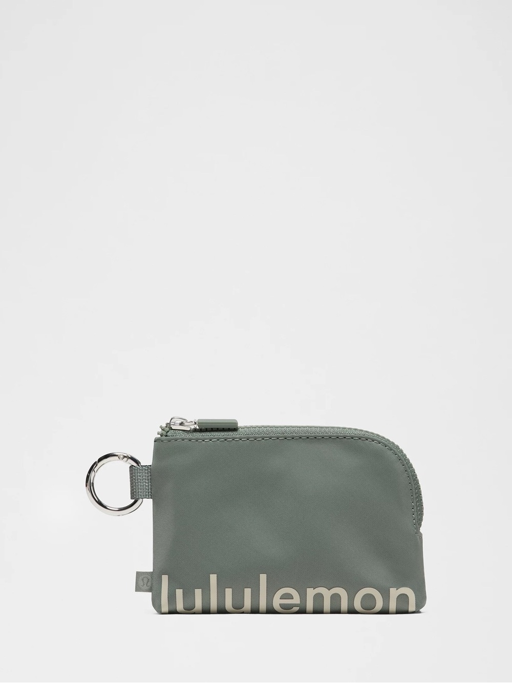 LIKE NEW ✨LULULEMON✨ Clippable Card Pouch - Willow Leaf/Meadow Haze/Silver